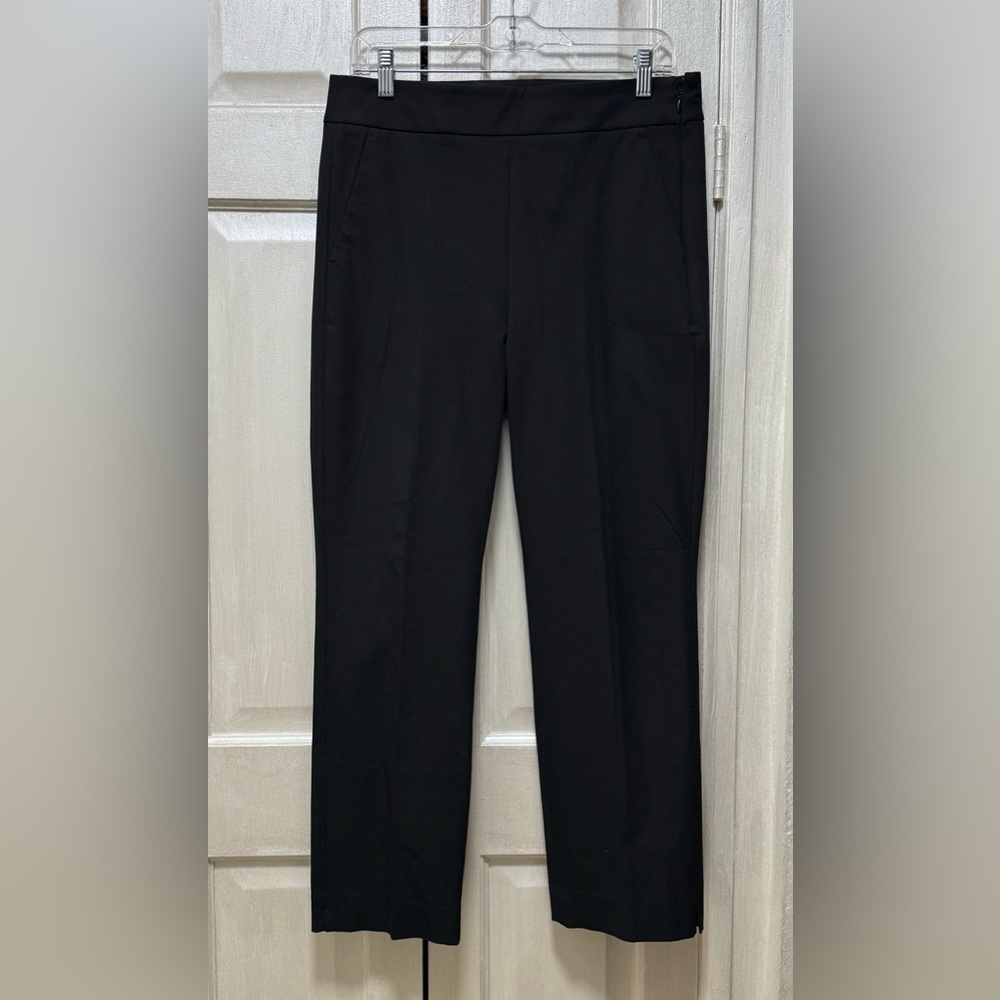 J.Crew Women 10 Black Stretch Straight Leg Ankle Pants